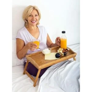 Bandeja de cama Homeit con patas plegables bandeja para_4