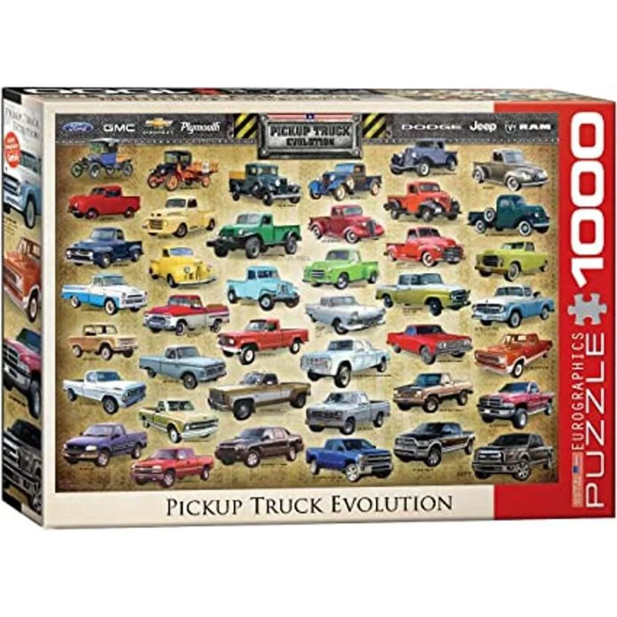EuroGraphics Pickup Truck Evolution Puzzle 1000 piezas_1