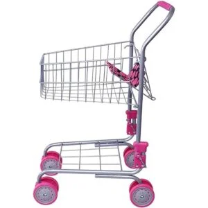 Juego de carrito de compra con comestibles de mentira para_2