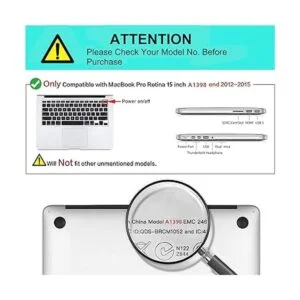 MOSISO Funda de piel sintética para MacBook Pro de 15_3