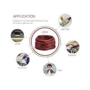 JACKYLED cable de extensión 22AWG para tiras de ledes_6