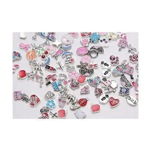 Miraclekoo 100 dijes flotantes mezcla surtida bricolaje_3