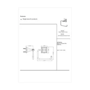 Designers Impressions serie 500 Soportes para baño con_2