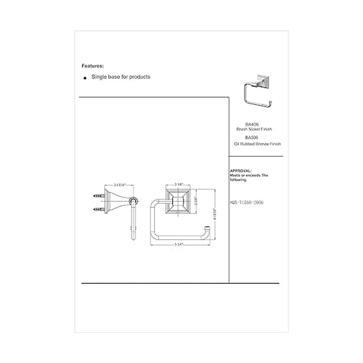Designers Impressions serie 500 Soportes para baño con_2
