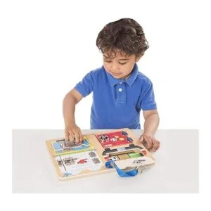 Melissa Doug tablero de cerraduras y cierres. 1_5