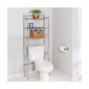 HoneyCanDo BTH05079 Estante de baño de metal de 3_2