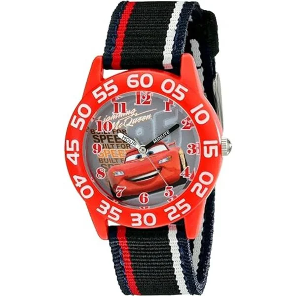 Disney Cars Time Teacher Reloj analógico de cuarzo y_1