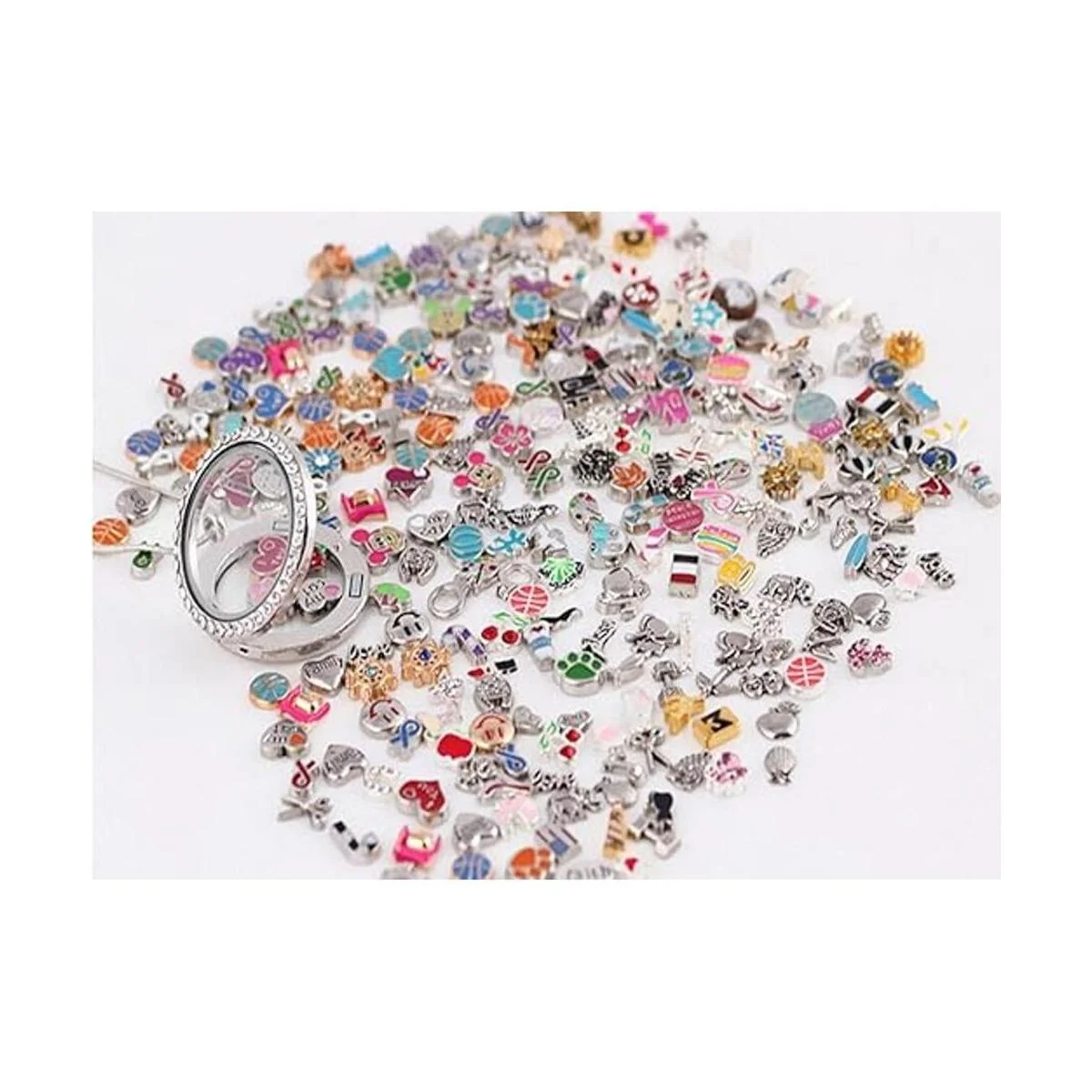 Miraclekoo 100 dijes flotantes mezcla surtida bricolaje_2