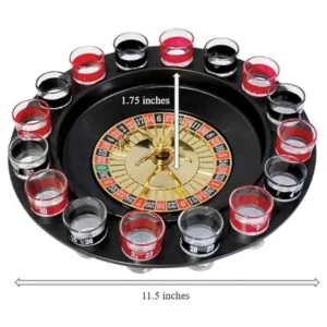 Evelots juego de beber Ruleta de vidrio w2 Bolas y 16