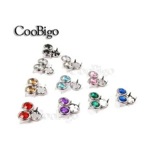 200 tachuelas de diamantes de imitación de 0.315 in_3