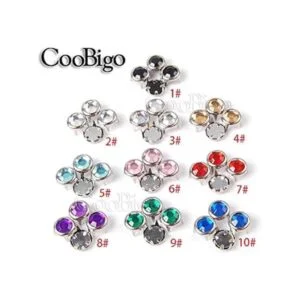 200 tachuelas de diamantes de imitación de 0.315 in_2