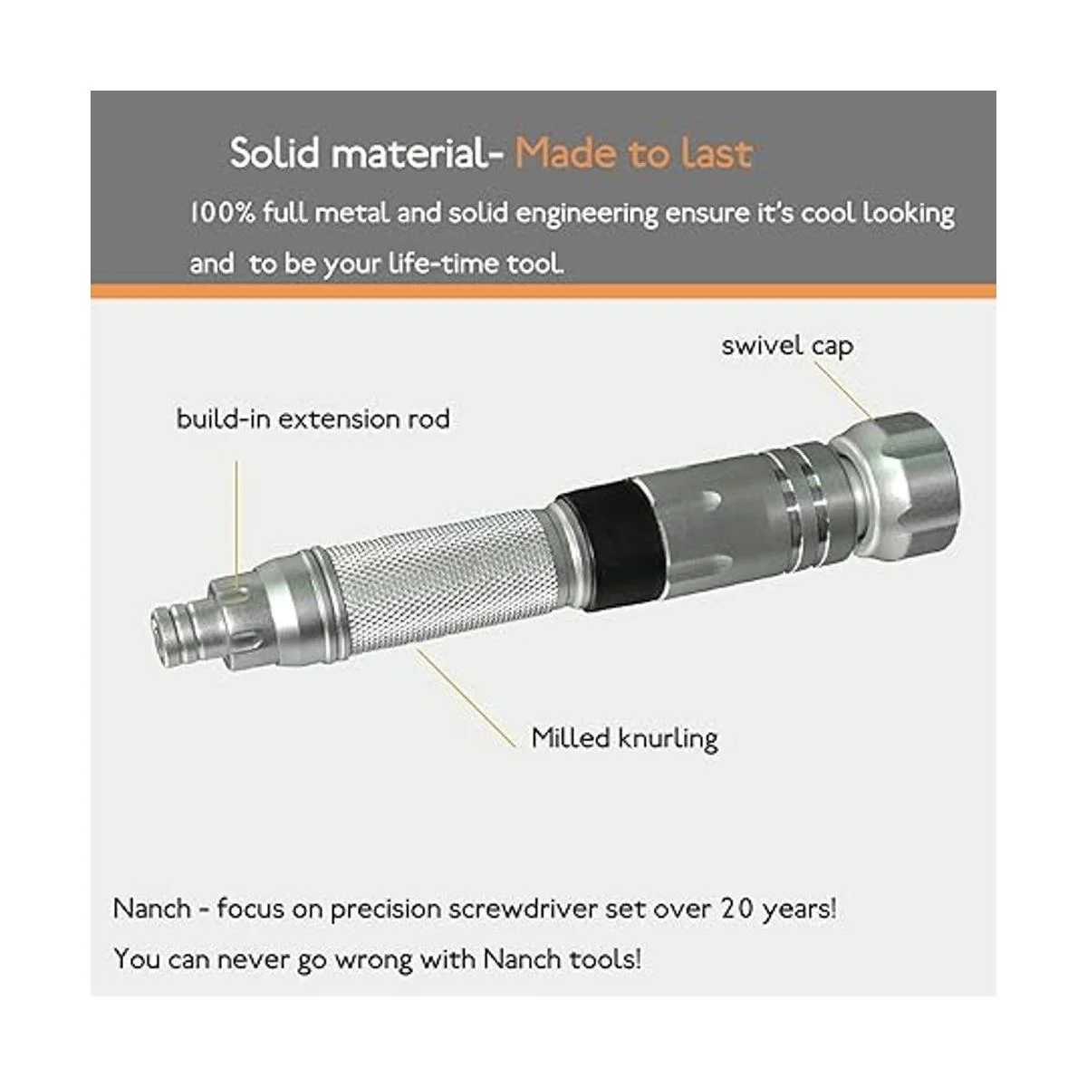 Nanch Juego de destornilladores de precisión juego de_2