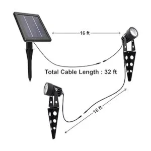 Focos LED blancos de luz cálida Mini 50 x con aluminio_3