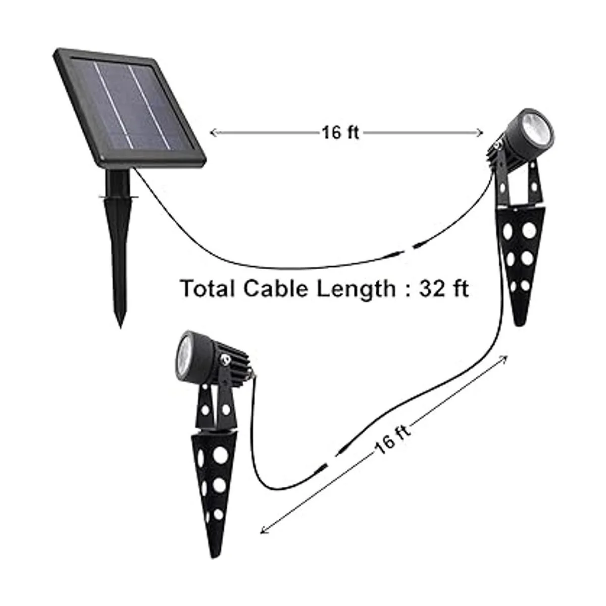 Focos LED blancos de luz cálida Mini 50 x con aluminio_3