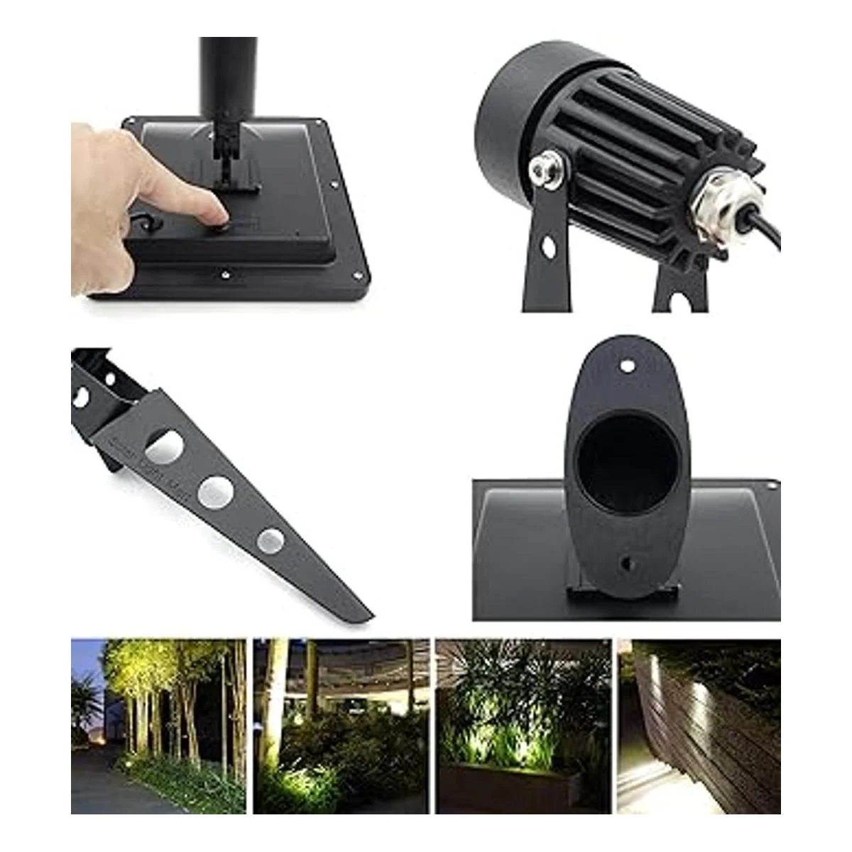 Focos LED blancos de luz cálida Mini 50 x con aluminio_4