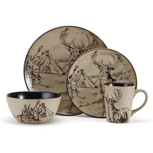 Mossy Oak Juego de vajilla BreakUp Infinity de 16 piezas_2