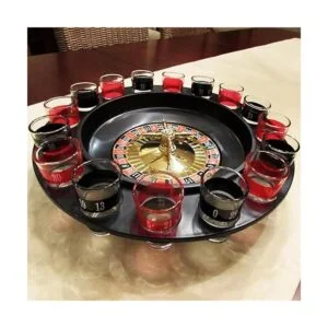 Evelots juego de beber Ruleta de vidrio w2 Bolas y 16