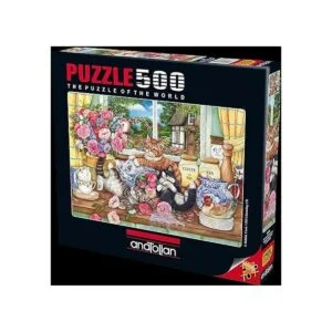 500 piece Anatolian Puzzle de gatitos en la cocina_2