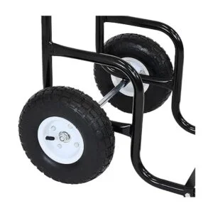 Sunnydaze carro para leña con cobertor Negro_5