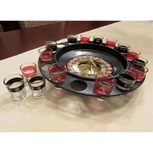 Evelots juego de beber Ruleta de vidrio w2 Bolas y 16