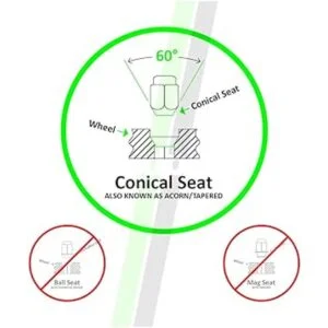 DPAccessories LCE3N8HS04PAR tuercas para automotores Negro_2