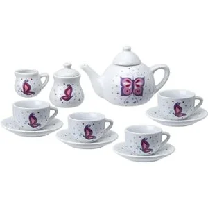 Juguetes Persecución Mariposas Juego de té de cerámica_3