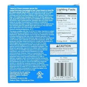 Bombilla de iluminación LED GE Brillante 14watt_4