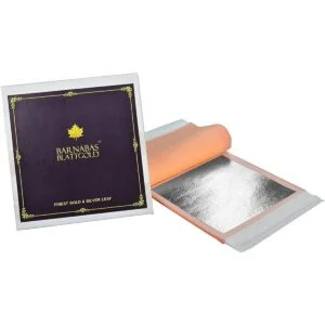 Hojas de plata genuina Barnabas Blattgold libretas de