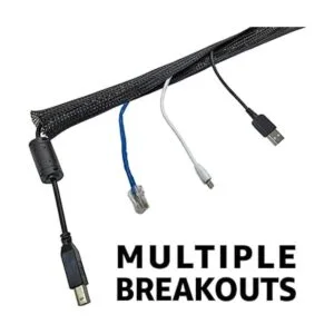 Funda trenzada para cable de entrada lateral con cierre_2