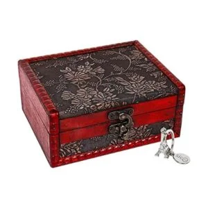 Caja de madera de SiCoHome pequeña 5.46 pulgadas