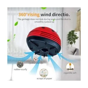 E ECSEM Mini aspiradora de escritorio portátil con diseño_4