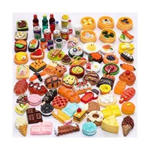 80 piezas en miniatura para alimentos y bebidas mezcla de_1