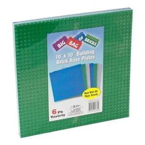 Placas base para edificio de ladrillo grande de 10 in x_3