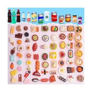 80 piezas en miniatura para alimentos y bebidas mezcla de_2