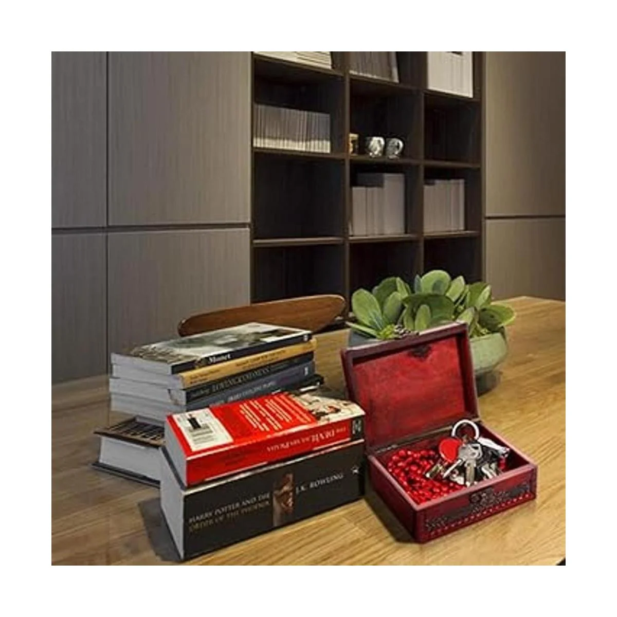 Caja de madera de SiCoHome pequeña 5.46 pulgadas