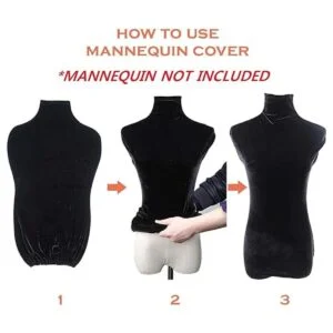 Navadeal maniquí de terciopelo silueta de la parte