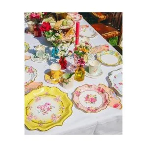 Platos florales realmente auténticos Talking Tables para_4