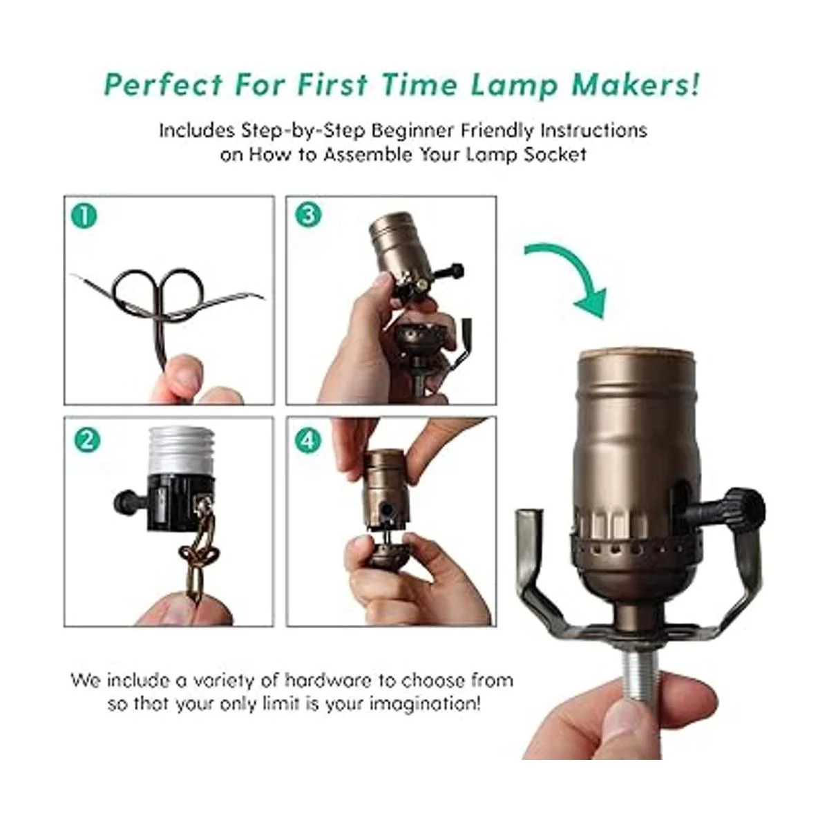Kit de fabricación de lámpara Kit de cableado eléctrico_3