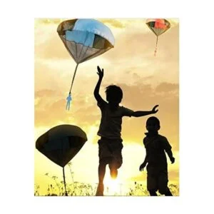 Juguete paracaidista paracaídas hombres 3 piezas no se_2