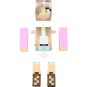 Figura de acción de juguete Pink Flower Girl figuras de_5