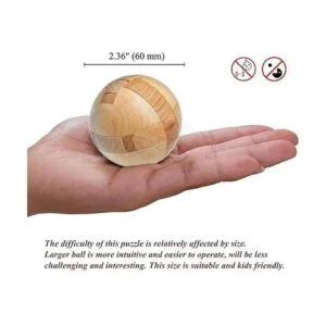 Rompecabezas de madera Kingou acertijos de bola mágica_4