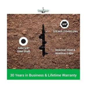 Power Planter Herramienta de taladro para plantar flores y_2