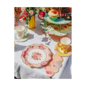 Platos florales realmente auténticos Talking Tables para_2