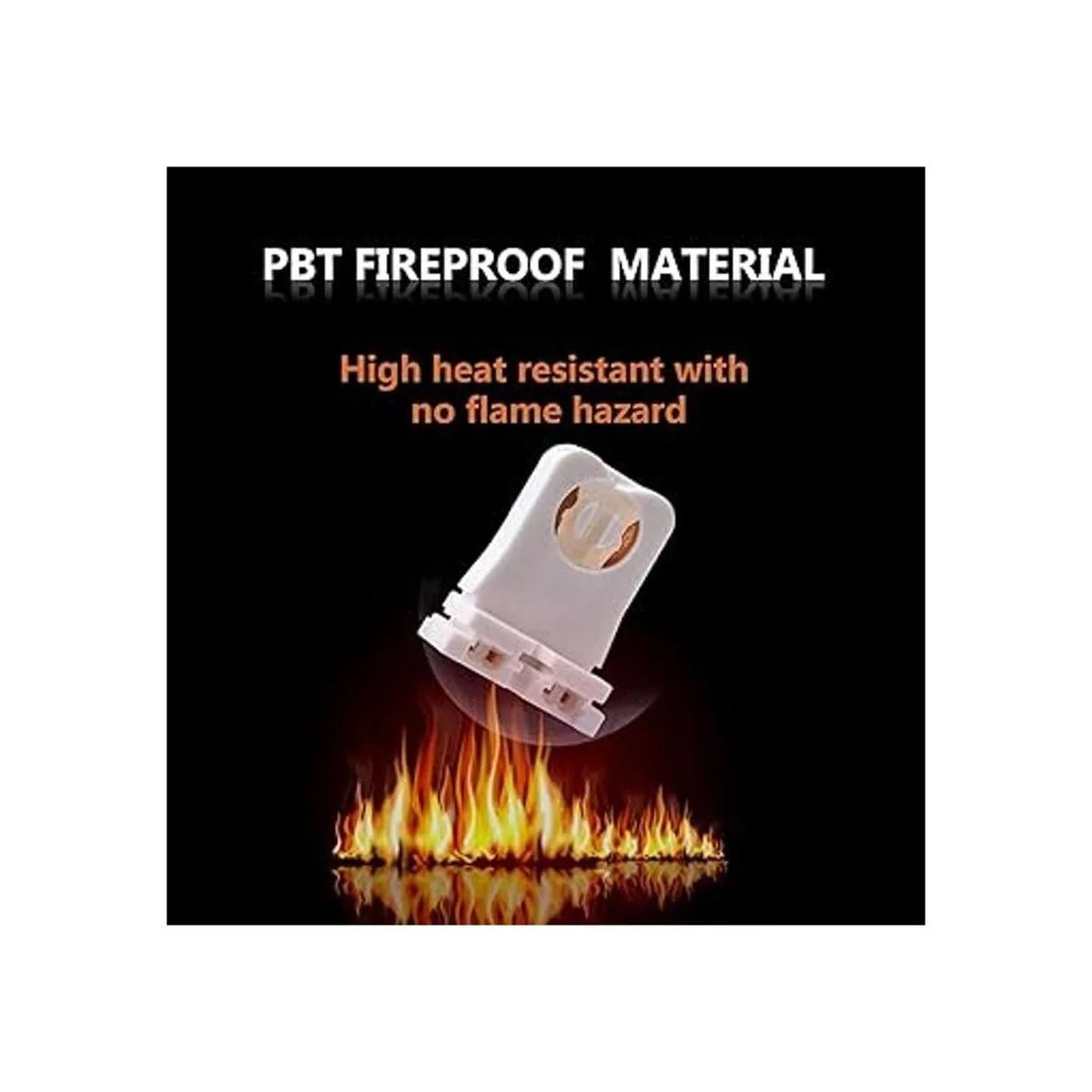 JACKYLED soporte con conectores hembra para lámpara T8