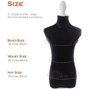 Navadeal maniquí de terciopelo silueta de la parte