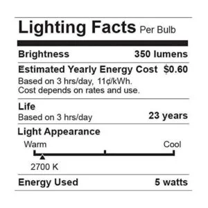 Bioluz Paquete de 6 bombillas LED con punta de llama
