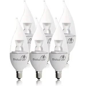 Bioluz Paquete de 6 bombillas LED con punta de llama