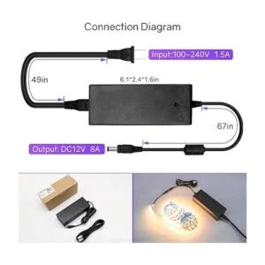 Fuente de poder CC tira de luces de led listado en UL_2