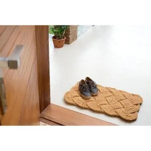 Iron Gate Tapete tejido de cuerda de yute natural de 18 x_5
