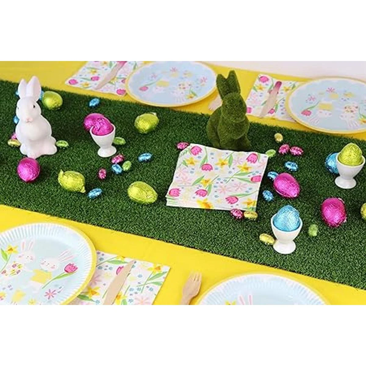 Talking Tables Camino de mesa reutilizable de césped_2